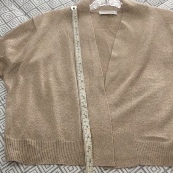 Gold 3/4 sleeve shrug, large - Picture 4 of 5